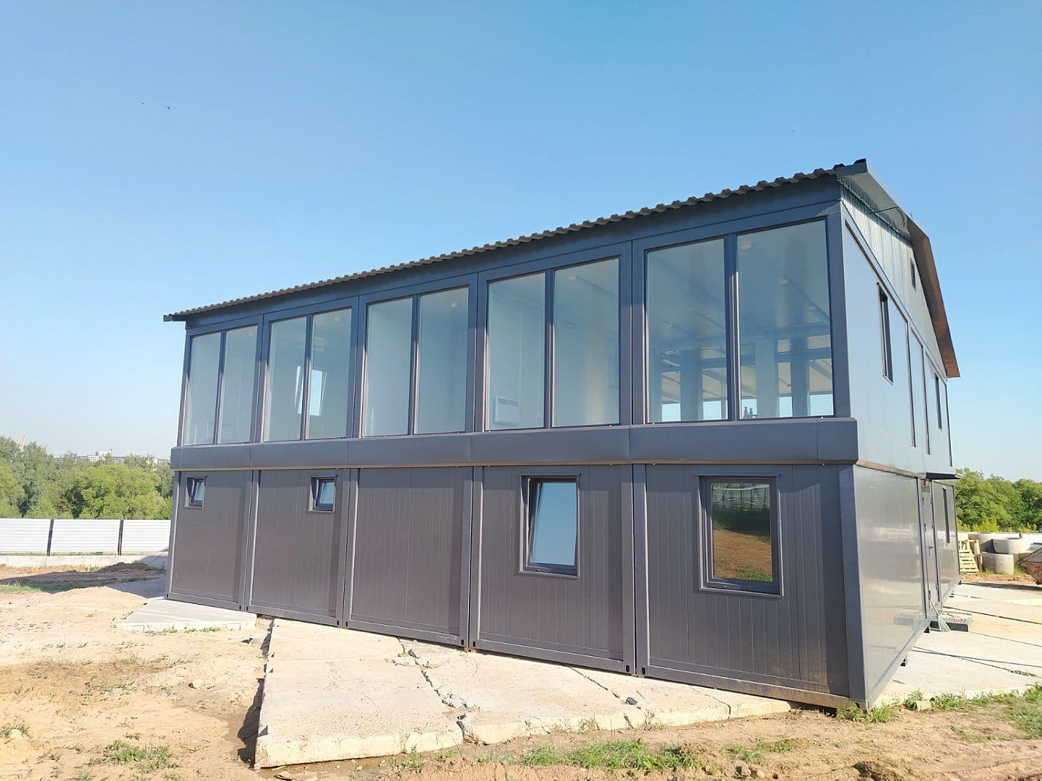 Штаб строительства в Новой Москве  на базе 26 модулей "Звезда"